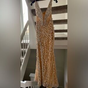 Vlora & Kaltrina Couture dress, Beaded Evening Gown
